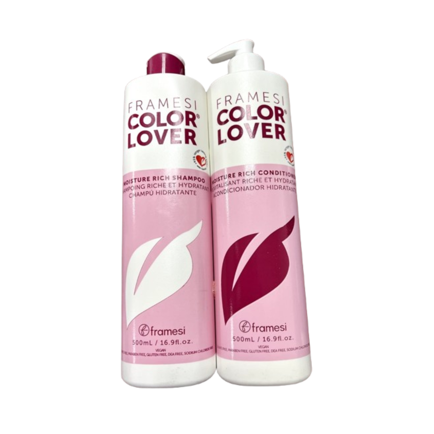 Framesi Color Lover Moisture Rich Shampoo/Conditioner 16.9oz Duo