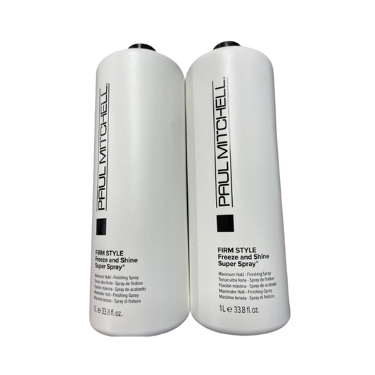 Paul Mitchell Freeze and Shine Super Spray 33.8oz (2) Two Pack